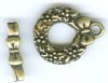 1 27mm TierraCast Brass Oxide Wreath Toggle