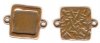 1 27x19mm TierraCast Antique Copper Square Two Loop Frame Link