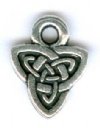 1 10mm TierraCast Antique Silver Celtic Triad Pendant