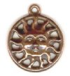 1 17mm TierraCast Antique Copper Sunburst Pendant