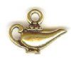 1 9mm TierraCast Antique Gold Aladdin's Lamp Pendant