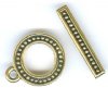 1 15.5mm TierraCast Antique Gold Beaded Toggle