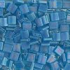 TL0149FR 5.2 Grams Matte Transparent Capri Blue AB Two Hole Miyuki Tila Beads