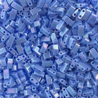 TLHC-0483 5.2 Grams Opaque Lapis Blue AB Half Cut Two Hole Miyuki Tila Beads