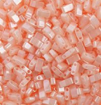 TLHC-0519 5.2 Grams Opaque Pink Lustre Half Cut Two Hole Miyuki Tila Beads