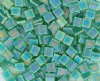 TL0146FR 5.2 Grams Matte Transparent Emerald AB Two Hole Miyuki Tila Beads