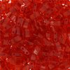 TLHC-0140 5.2 Grams Transparent Red Half Cut Two Hole Miyuki Tila Beads