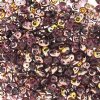 DUO520060 - 10 Grams Transparent Amethyst & Capri Gold 2.5x5mm Super Duo Beads