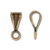 10 15x5.5mm Antique Copper Plated Triangle Bails