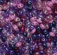 TB-03007 - 10 Grams Lavender Fields Mix 2.5x5mm Preciosa Twin Beads
