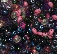 TB-03011 - 10 Grams Berry Smoothie Mix 2.5x5mm Preciosa Twin Beads