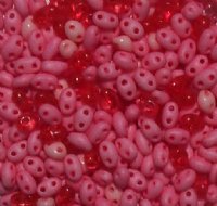 TB-03014 - 10 Grams Bubblegum Mix 2.5x5mm Preciosa Twin Beads