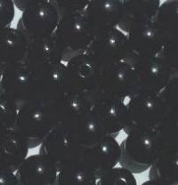 50 12mm Black Round Wood Beads
