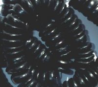 16 inch strand of 4x10mm Black Coconut Disk Beads