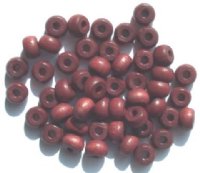 50 9x6.5mm Mahogany Crow Wood Beads