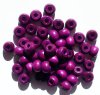 50 9x6.5mm Purple Crow Wood Beads