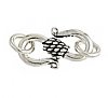 SS3074 1 18mm Sterling Bali Hook and Eye Clasp 