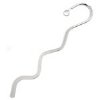 1 156mm Nickel Plated Squiggle Bookmark