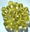 25 10mm Faceted Round Transparent Jonquil Firepolish Beads