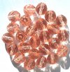 25 10mm Faceted Round Transparent Rosaline Firepolish Beads
