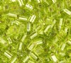 10 grams of 4x4mm Silver Lined Lime Miyuki Cubes