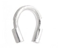 100 4x4mm Silver Plate Wire Guards