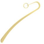 1 85mm Gold Plated Small Bookmark 