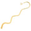 1 85mm Gold Plated Small Squiggle Bookmark 