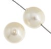 20 12mm Cream Glass Pearl Beads