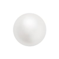 25, 8mm White Preciosa Maxima Pearl Beads