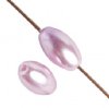 16 inch strand of 7x4mm Lilac Glass Pearl Oval Beads