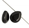 22, 12x15mm Jet Flat Glass Drops