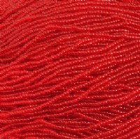 1 Hank of 11/0 Transparent Red Seed Beads