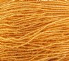 1 Hank of 11/0 Transparent Topaz Seed Beads