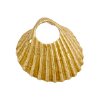 1 Anti-Tarnish Brass 21mm Shell Pendant
