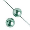 16 inch strand of 4mm Medium Teal Round Glass Pearl Beads