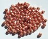 100 4mm Faceted Metallic Bright Copper Firepolish Beads