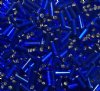 50g #3 Bugle Silver Lined Royal Blue 