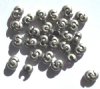 100 4mm Antique Silver Crimp Covers