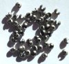 100 3mm Antique Silver Crimp Covers