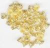 50 7mm Gold Plated Filigrae Bell Bead Caps