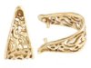 1 12mm Anti-Tarnish Brass Filigree Pinch Bail