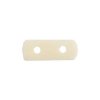 20 21x8x4mm White Bone Two Hole Bar Spacer Worked On Bone Bead