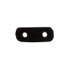 20 21x8x4mm Black Bone Two Hole Bar Spacer Worked On Bone Bead