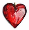 Glass Heart Beads and Pendants