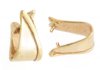 1 15x9mm Anti-Tarnish Brass Draped Pinch Bail