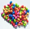 100 9x6mm Mixed Multi Bright Oval Wood Beads 