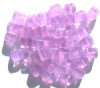 40 8x9mm Crystal and Alexandrite Marble Cube Beads