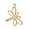 GF043 1, 14x14mm Gold Filled Dragonfly Charm / Pendant