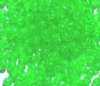 200 5mm Acrylic Transparent Bright Green Round Beads